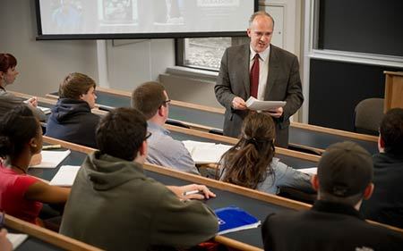 Dan Philpott teaches an undergraduate course